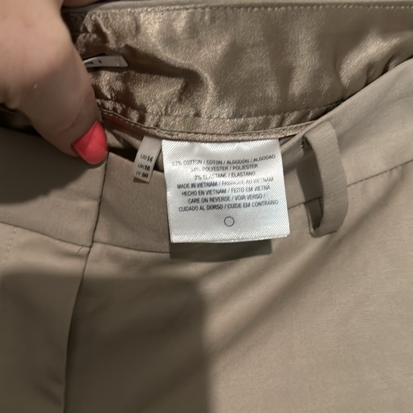 Tahari khaki dress capris size 14 - Picture 4 of 6